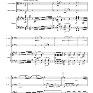 Overture to the Barber of Seville for Alto Trombone, Bass trombone and Piano - G.Rossini