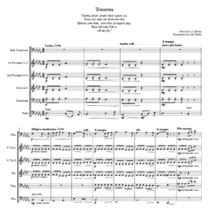 "Tonerna" for Solo Trombone with Brass Quintet accompaniment - Carl Leopold Sjöberg