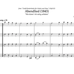 Abendlied - Friedrich Silcher