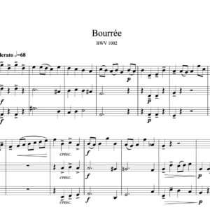 Bourrée (BWV 1002) - J.S.Bach