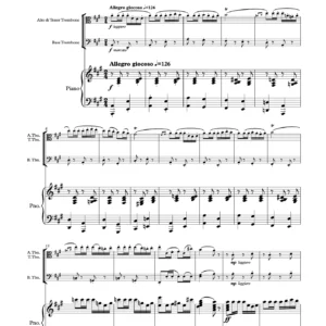 “A Carmensuita” for Alto Trombone (includes tenor trombone parts), Bass Trombone & Piano - Bizet