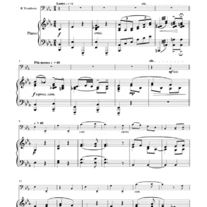 “Im Tiefen Keller” with Variations for Bass Trombone Solo and Piano - German song by Ludwig Fischer