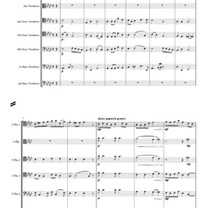 Jeanie with the Light Brown Hair for Solo Trombone and Seven Trombones accompaniment- Stephen Foster