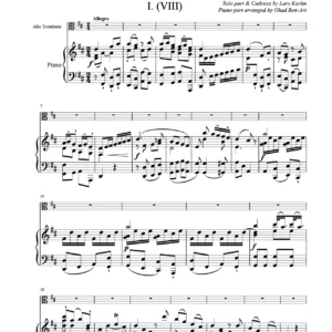 Concerto for Alto Trombone and Piano - Leopold Mozart