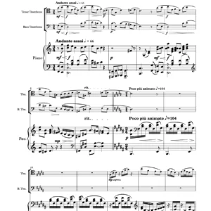 Ballet of Romeo and Juliet (Short Suite) for Tenor Trombone, Bass Trombone and Piano - Sergei Prokofiev