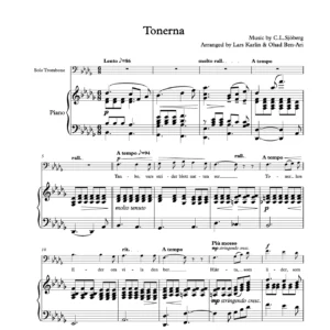 “Tonerna” for Tenor Trombone (or Tuba/Bass Trombone) and Piano - Carl Leopold Sjöberg